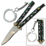 Porte-clé papillon cam, couteau balisong - 200SG