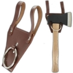 Etui en cuir pour transport hache hachette