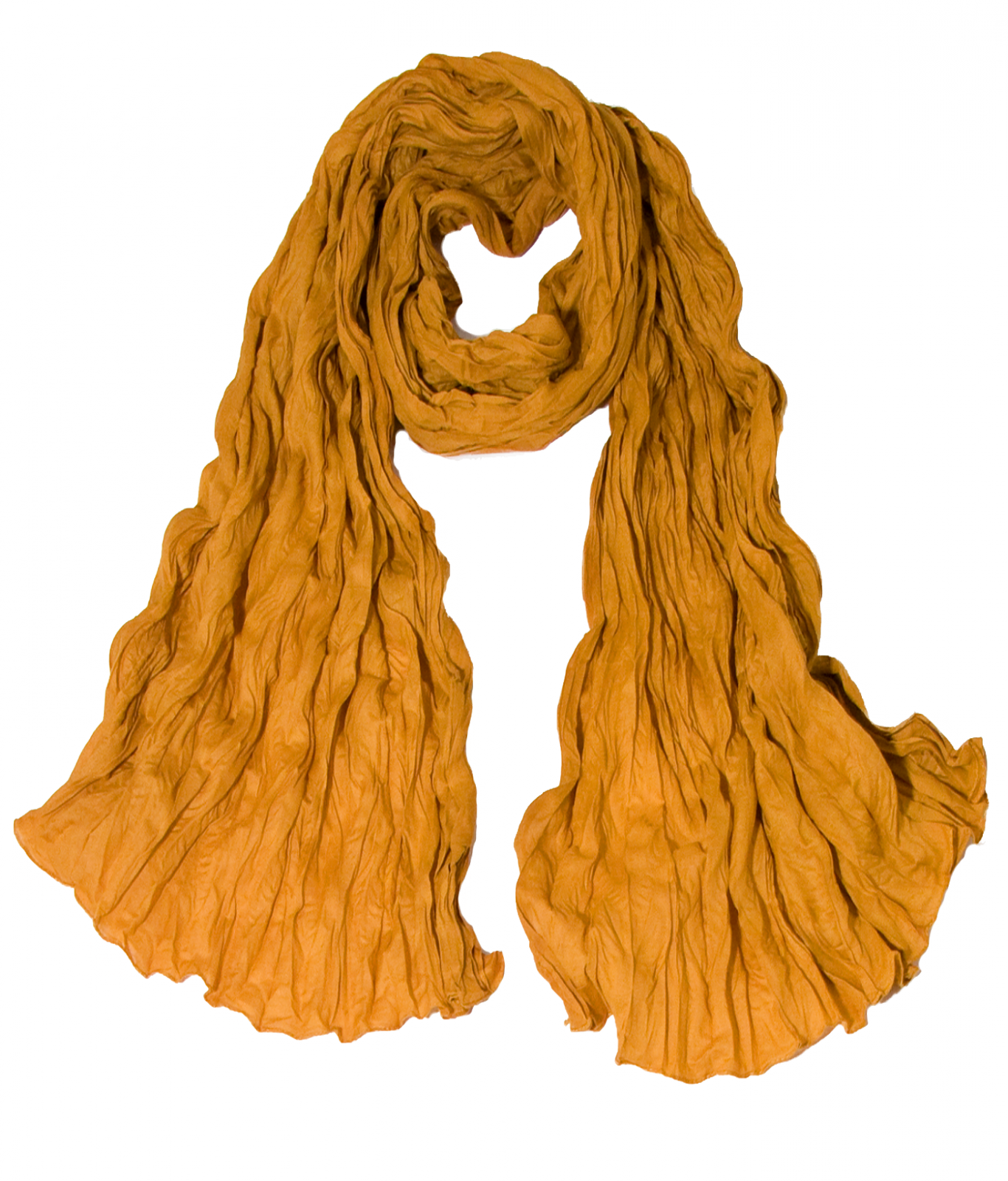 chèche jaune safran coton froiisé 2