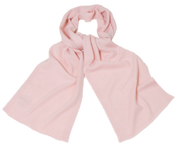 Echarpe rose en pur cachemire