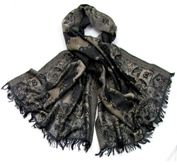 Etole noir motifs tissés