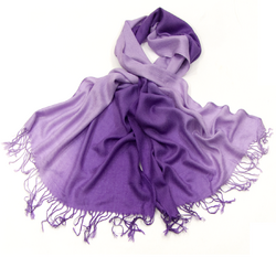 Etole pashmina dégradé de violet