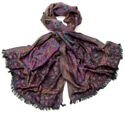 Etole violet doux motifs ramages