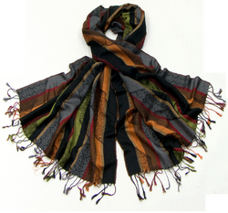 Etole larges rayures noir