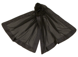 Etole noire en soie et satin