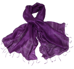 Etole pure soie de Thailande violet