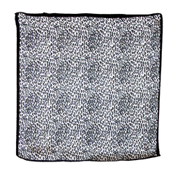 Carré de soie Gavroche imprimé panthère 50 x 50 cm