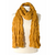 chèche jaune safran coton froiisé 4
