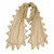 ECHARPE BORDURE DENTELLE COTON BEIGE 1
