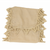 ECHARPE BORDURE DENTELLE COTON BEIGE 2