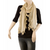 ECHARPE BORDURE DENTELLE COTON BEIGE 3