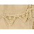 ECHARPE BORDURE DENTELLE COTON BEIGE 4