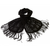 ECHARPE NOIRE LAINE MAILLE DENTELLE 234 2
