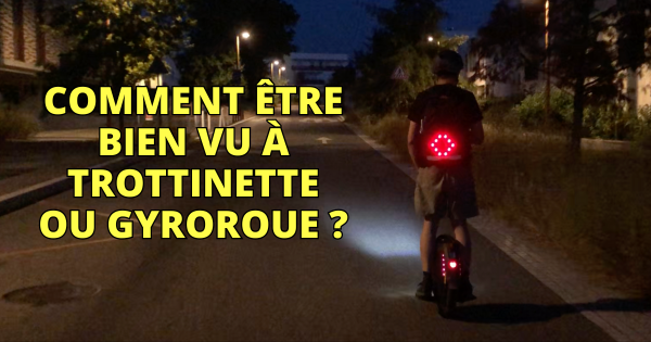 Rétroviseur Clignotant pour Trottinette et Vélo - Autonomie 2 Mois