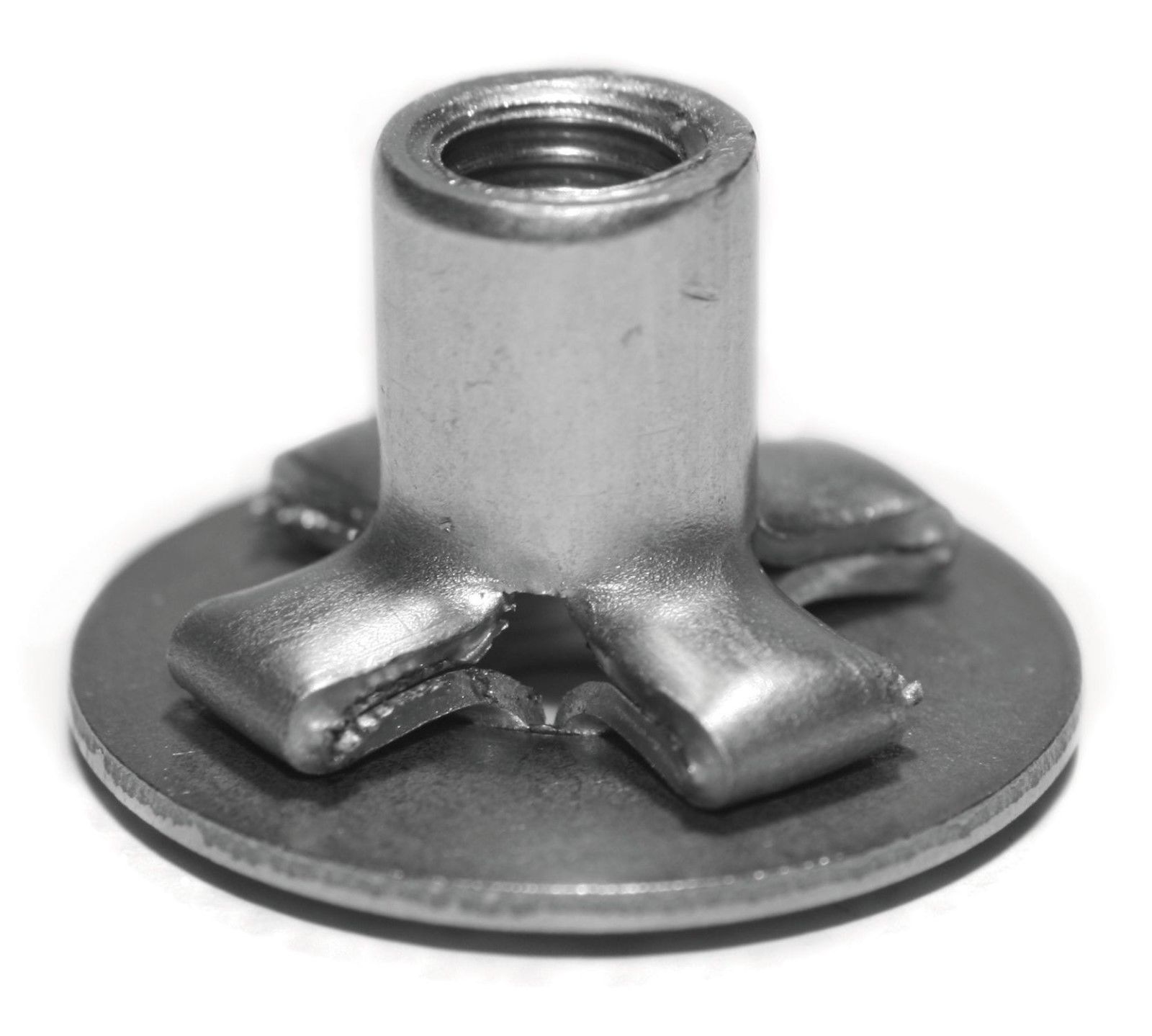 Écrou à sertir M 8 - Acier inoxydable V2A / A2 [ AISI 302 ] (Ø x L) 11,0 mm  x 17,5 mm - Tête plate Arbre hexagonal partiel - Extrémité de l'arbre  ouverte - GO-NUT - 7550810200