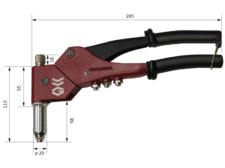 Pince universelle écrou valve presta vélo - CSCI3D