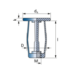 Écrous à sertir en aveugle cavité SFM-H (1)