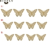 12-pi-ces-d-or-3D-autcollants-muraux-Papillons-Papillons-Creux-bricolage-poster-de-d-coration
