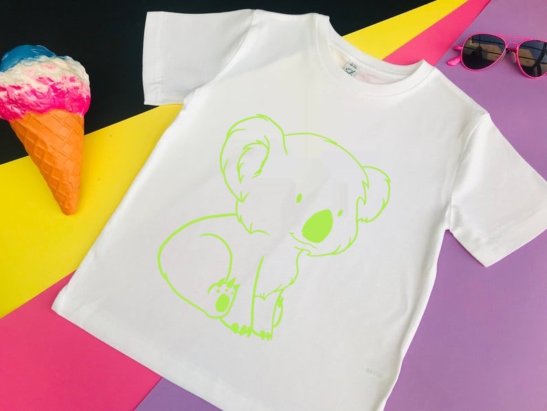 bébé koala t-shirt motif thermocollant