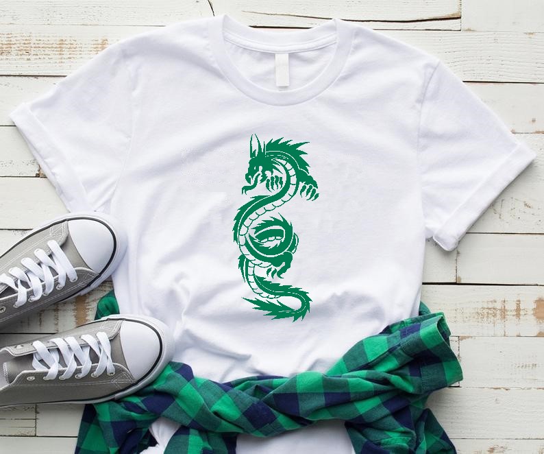dragon chinois t-shirt motif thermocollant