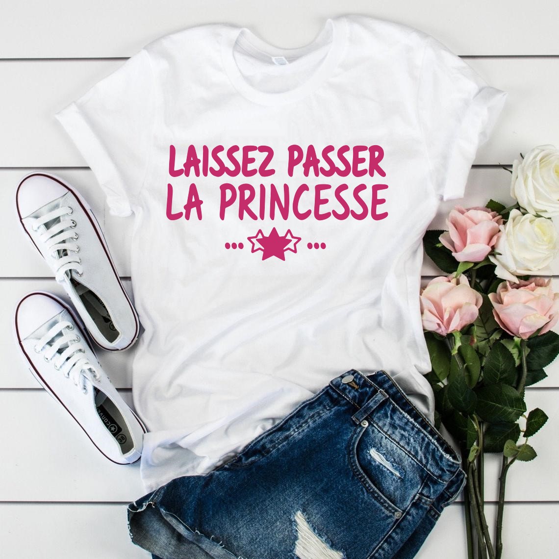 la princesse motif thermocollant t-shirt