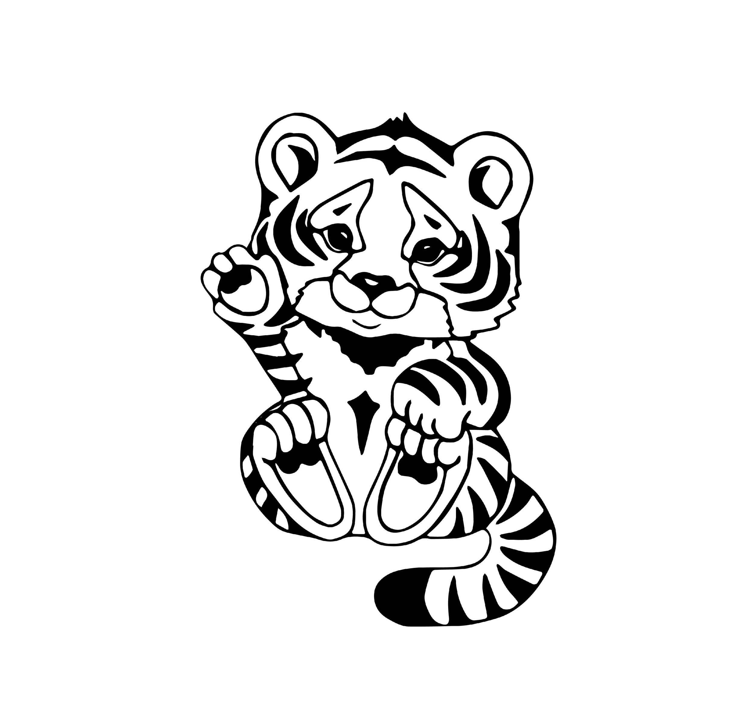 Animaux Tigres Lions Flex Textile