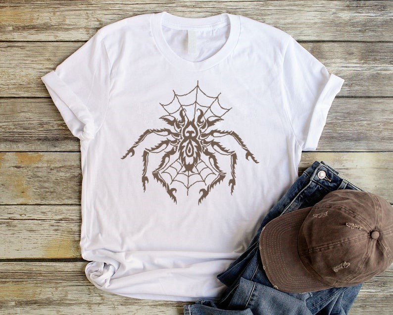 araignée motif thermocollant t-shirt homme
