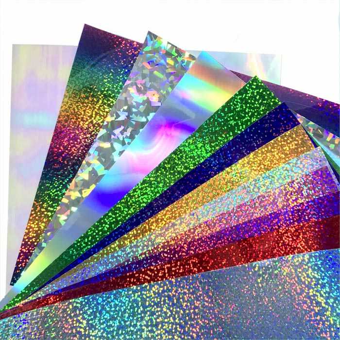Feuille de Flex Thermocollant Arc en Ciel Hologramme - FEUILLES FLEX/FEUILLES  FLEX HOLOGRAMMES - Flex Textile