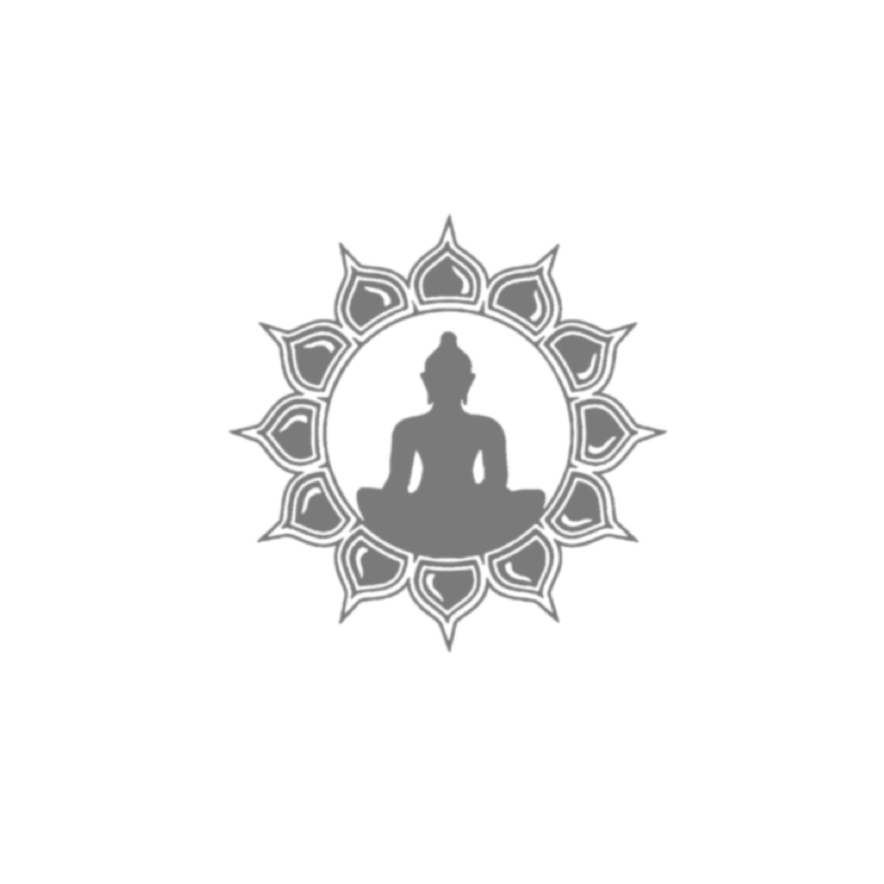 bouddha zen fleur motif thermocollant
