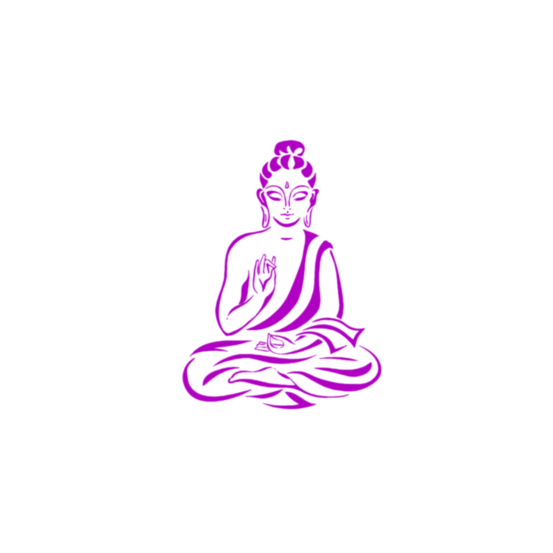 zen yoga motif thermocollant