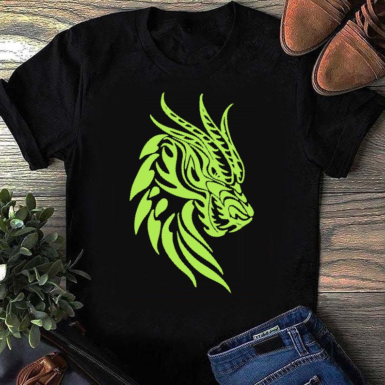 tête dragon motif thermocollant t-shirt homme