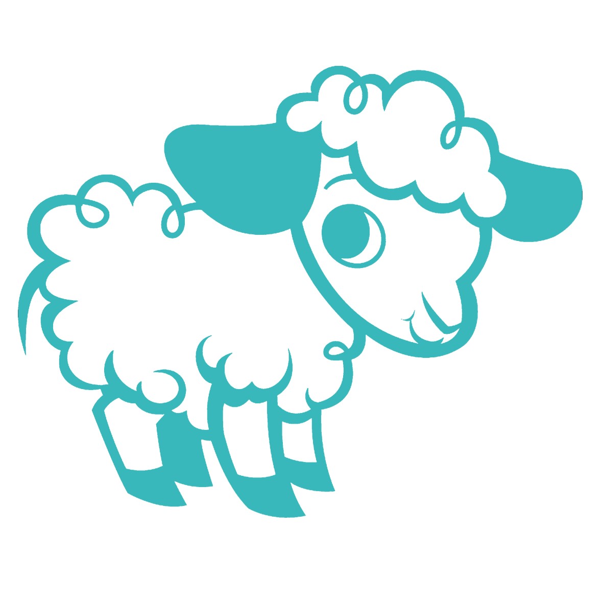 mouton motif thermocollant