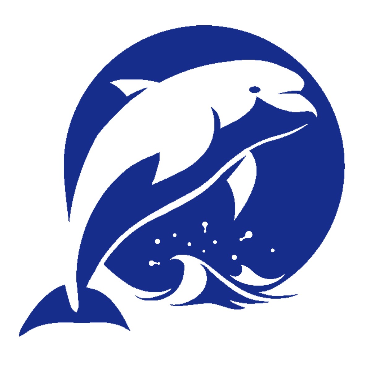 dauphin océan motif thermocollant