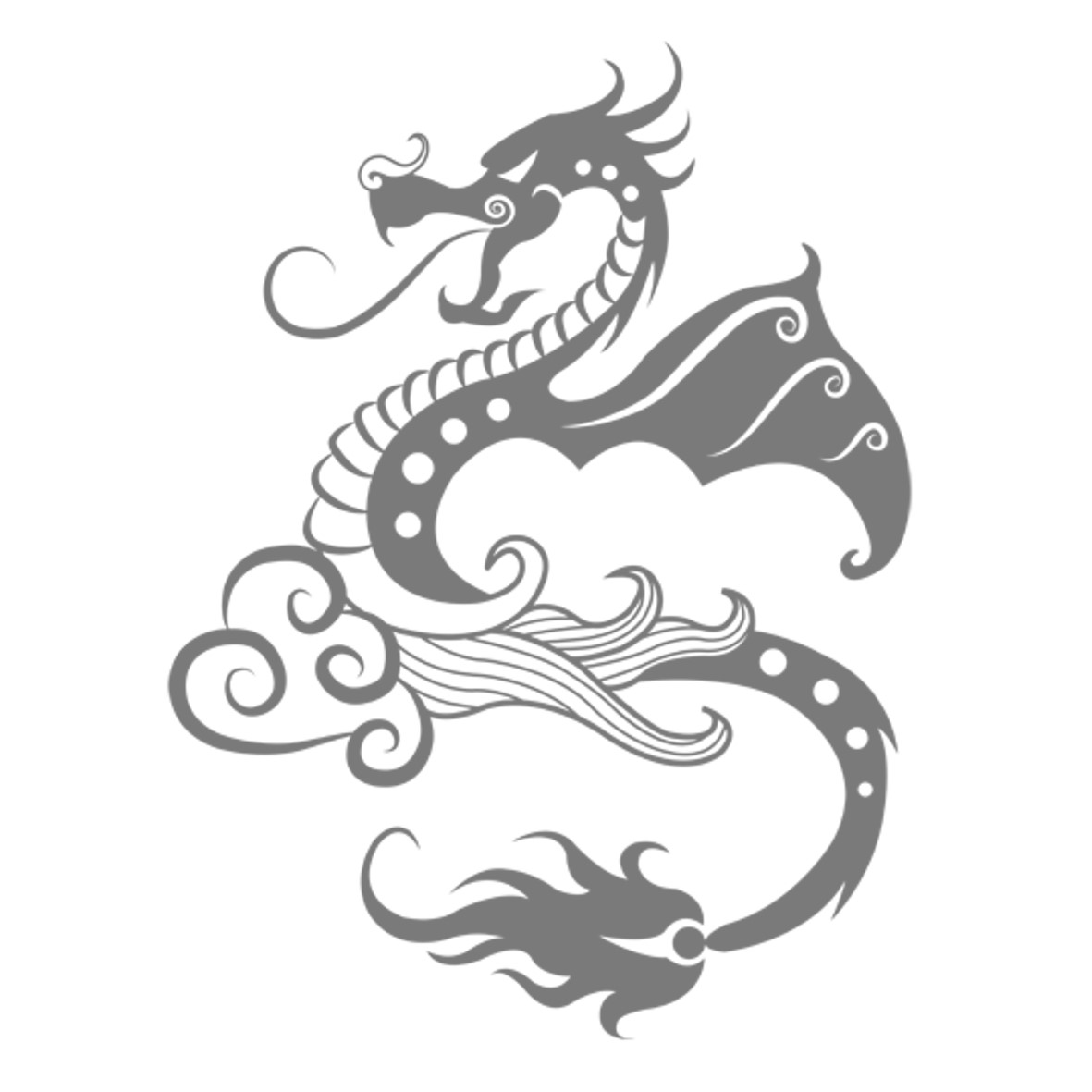 dragon motif thermocollant