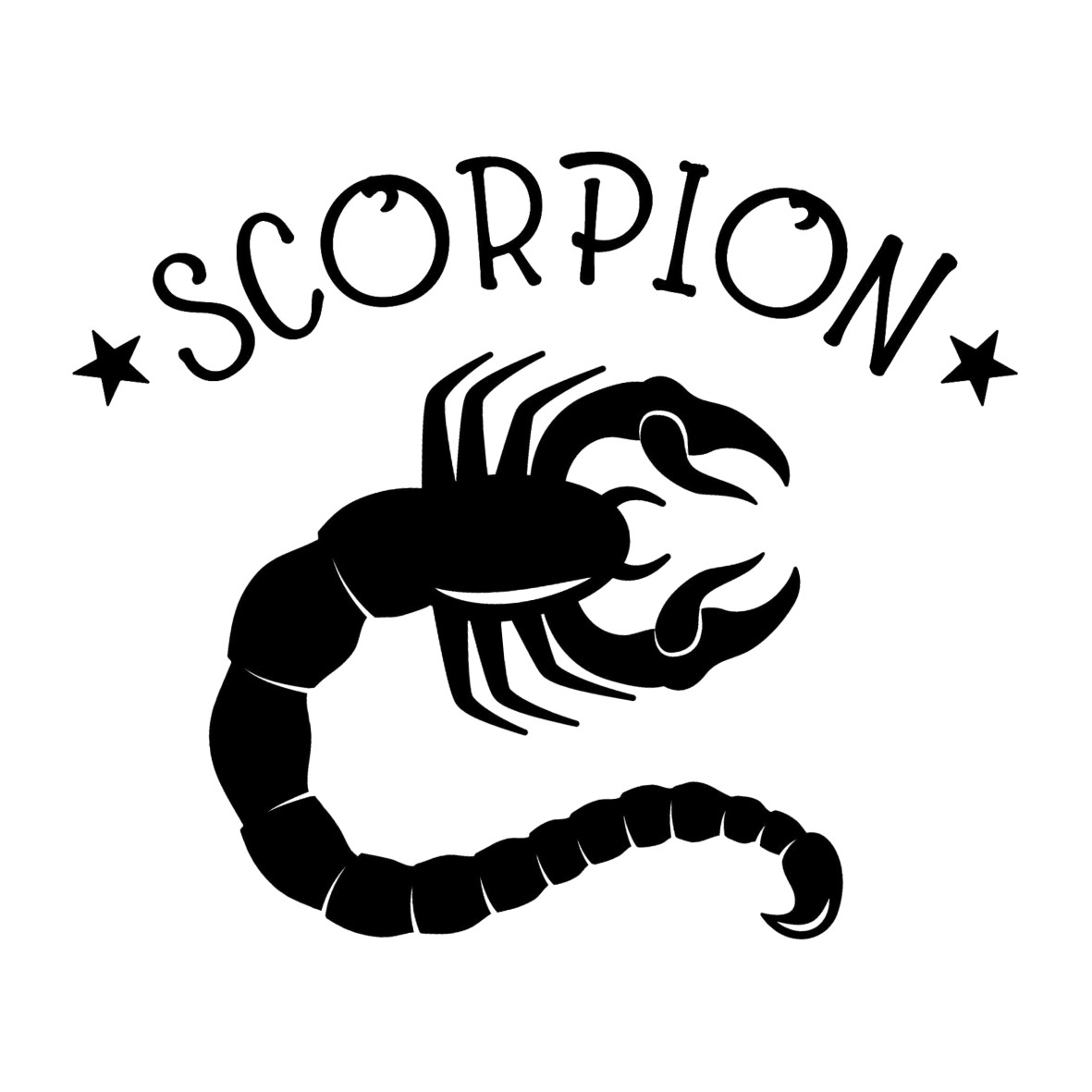 astro scorpion motif thermocollant