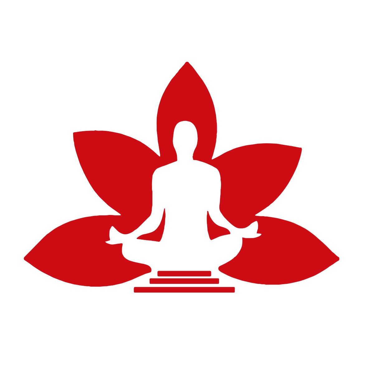 lotus yoga motif thermocollant