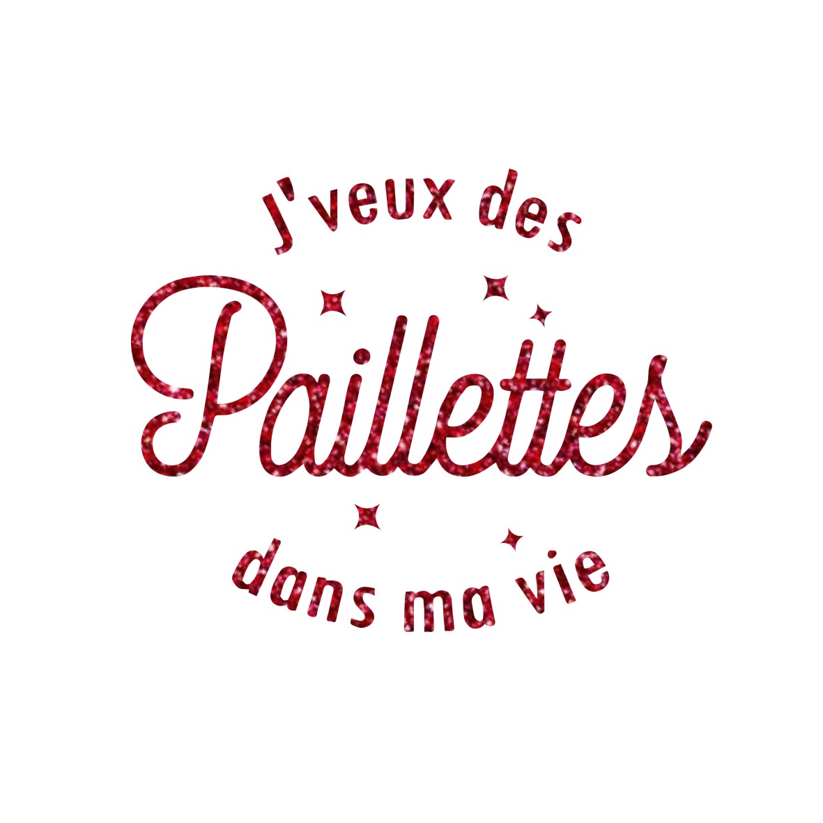 j'veux des pailettes motif themrocollant