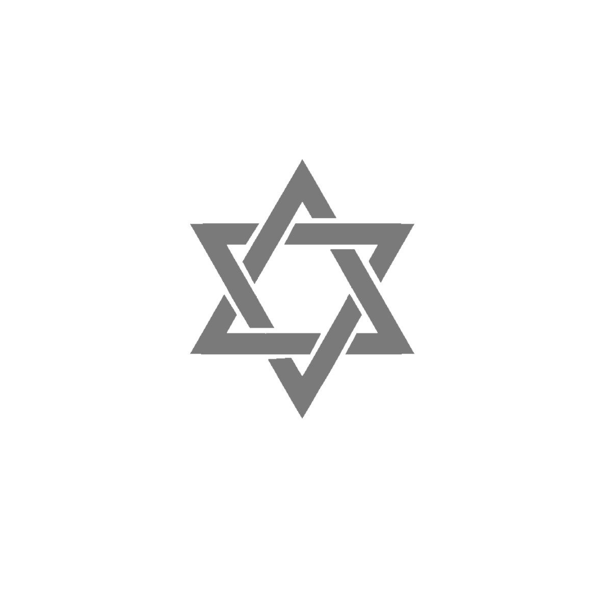 croix juive motif thermocollant
