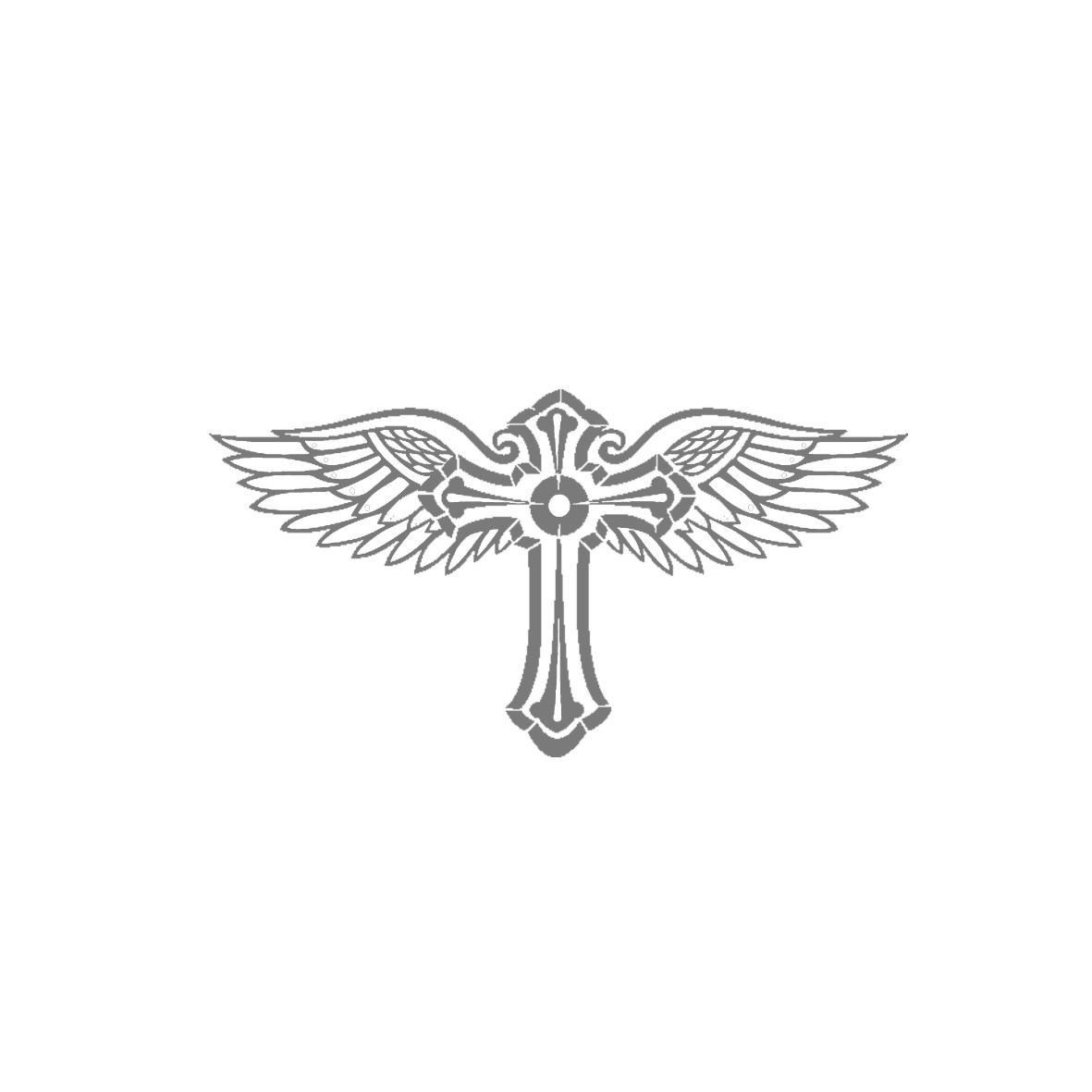 croix ailes motif thermocollant