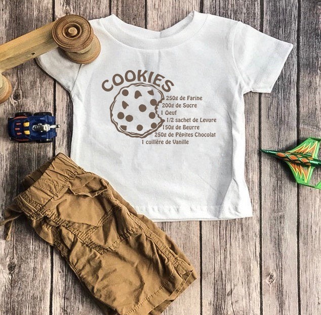 recette cookies motif thermocollant tee shirt
