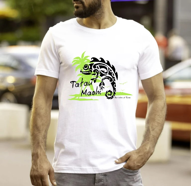 caméléon collection tatau maohi t-shirt homme