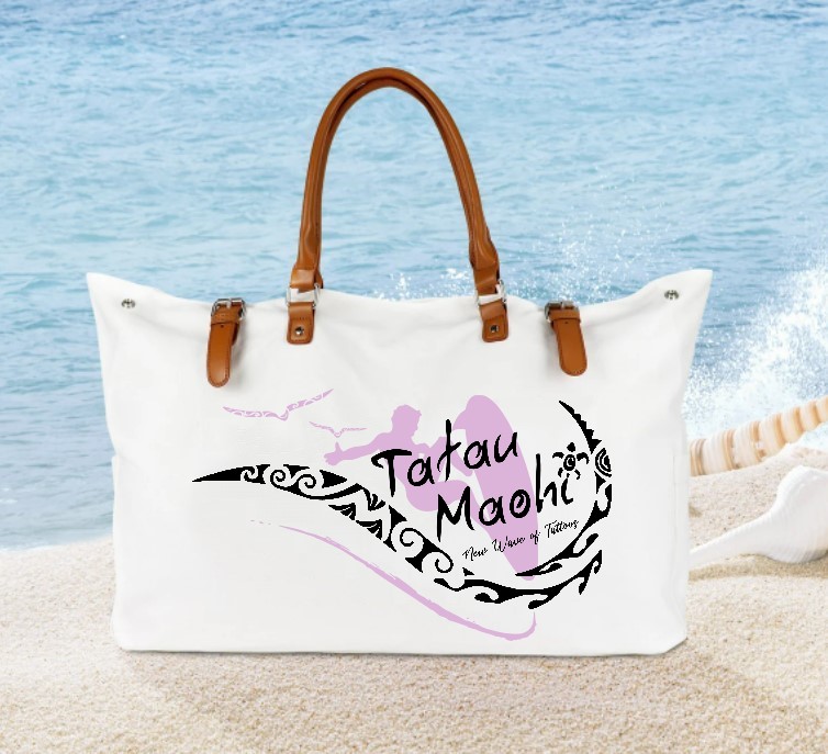 surfeur vague collection tatau maohi sac plage