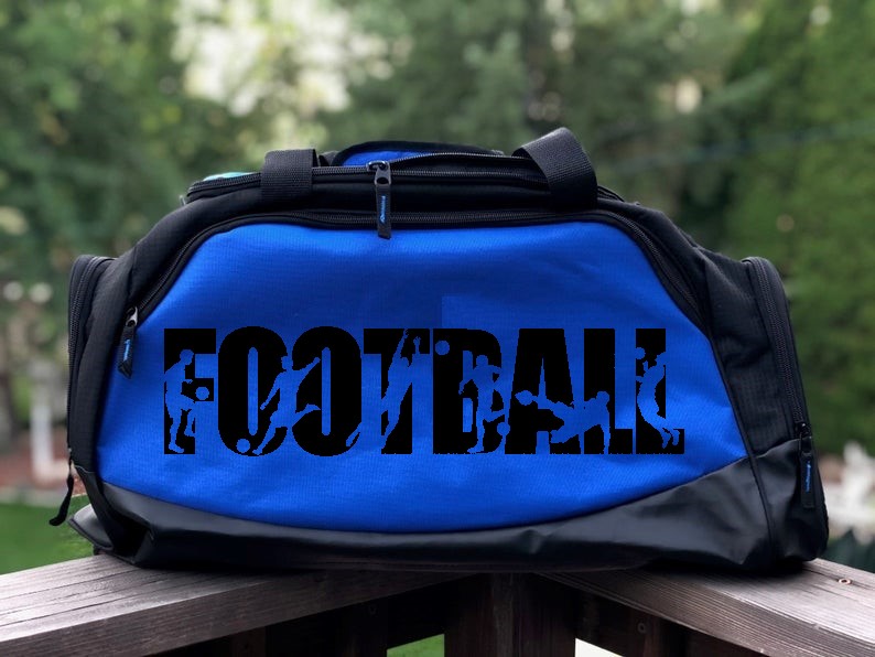 football motif thermocollant sac sport