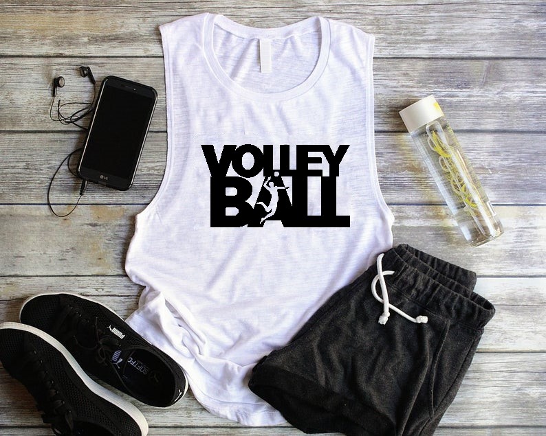volley ball motif thermocollant t-shirt femme