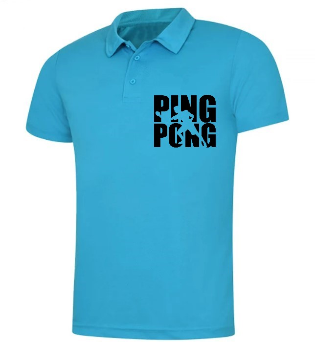 ping pong motif thermocollant polo homme