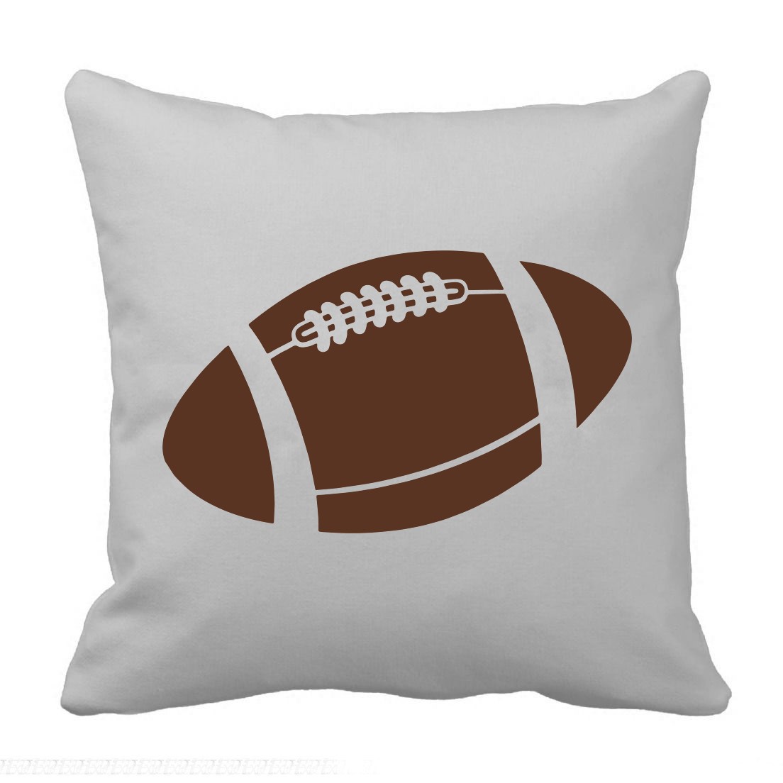 ballon rugby motif thermocollant coussin