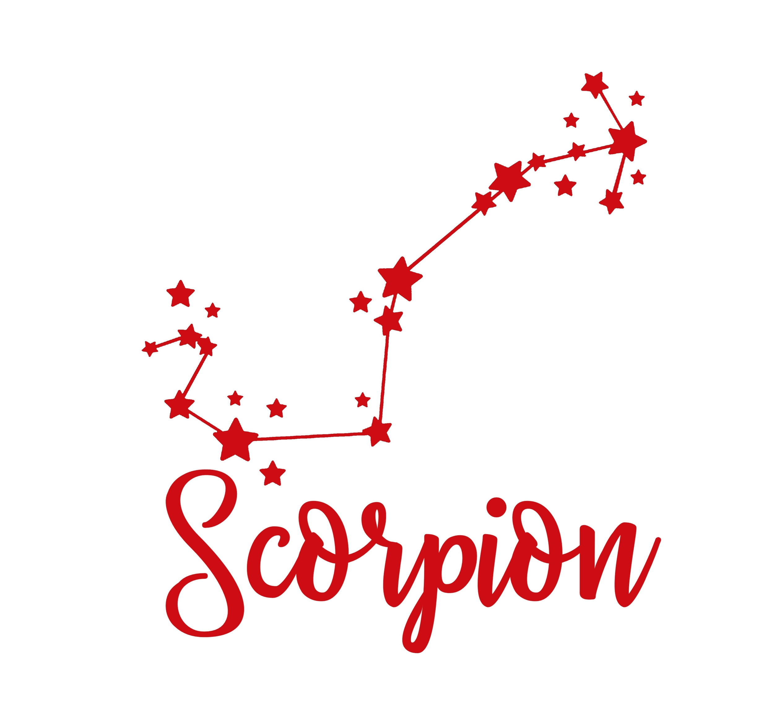 scorpion zodiaque motif thermocollant