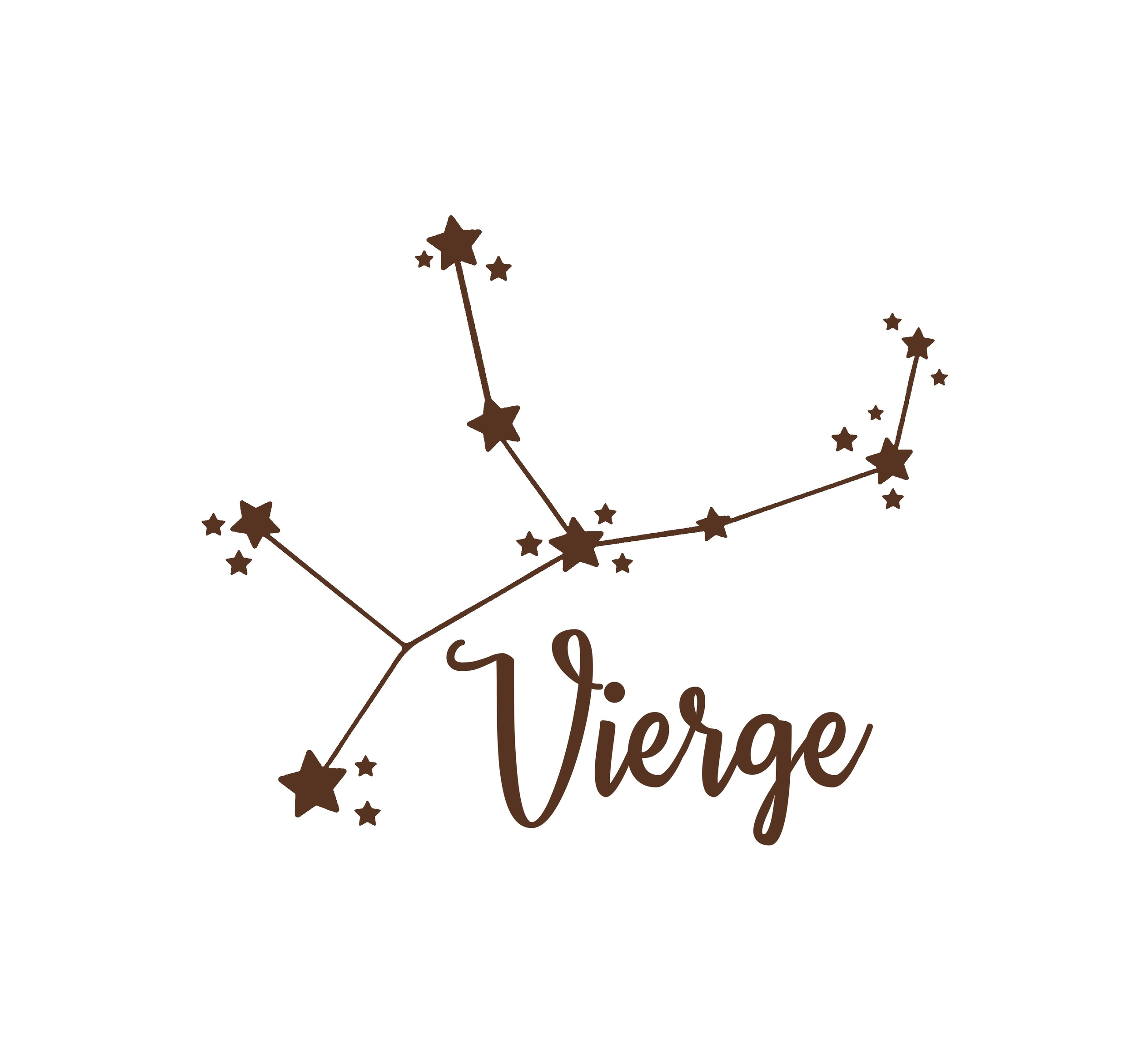 vierge zodiaque motif thermocollant