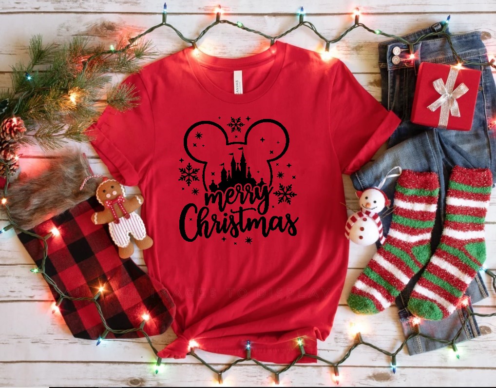 Merry christmas motif thermocollant t-shirt homme femme