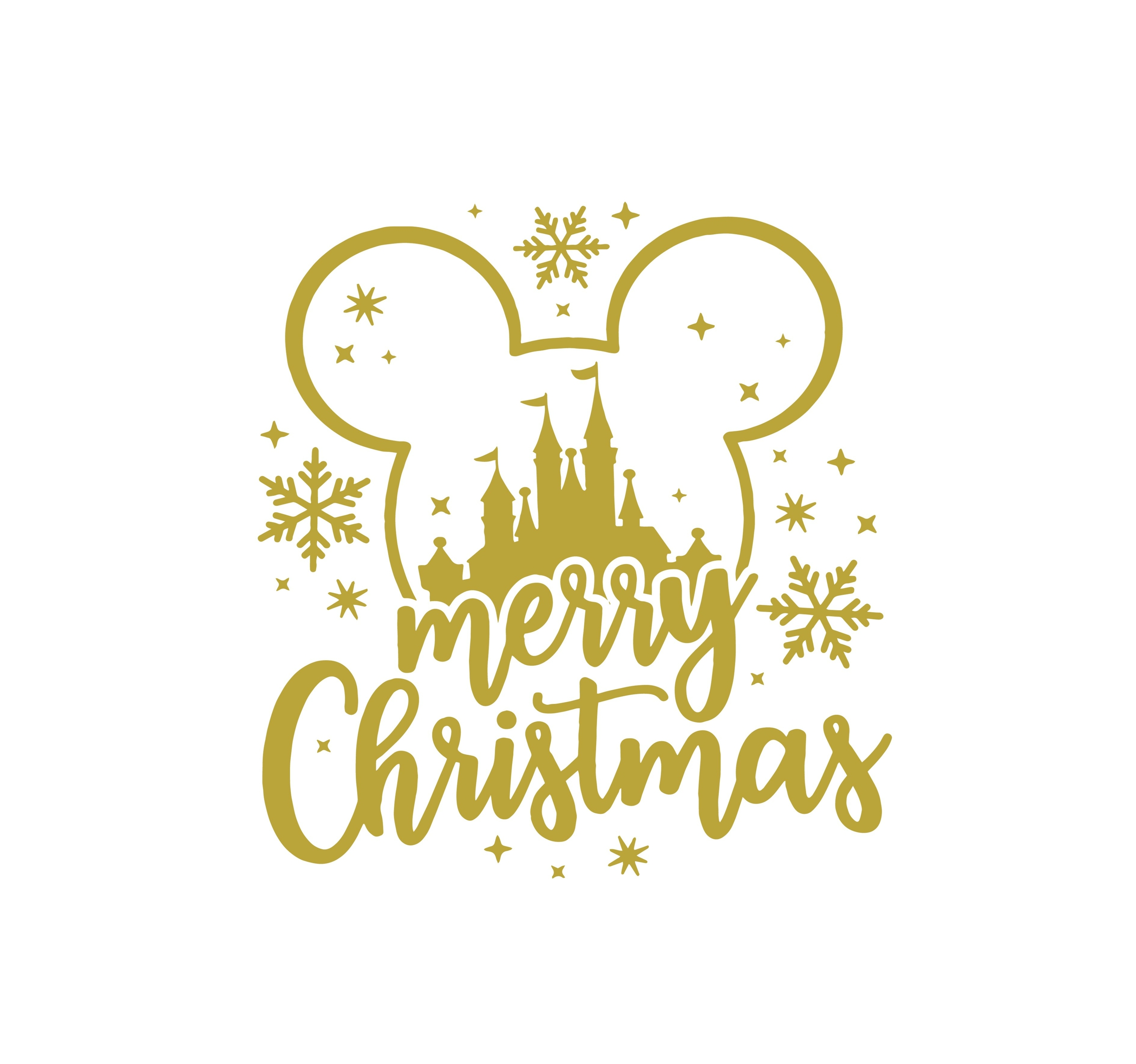 Merry christmas motif thermocollant